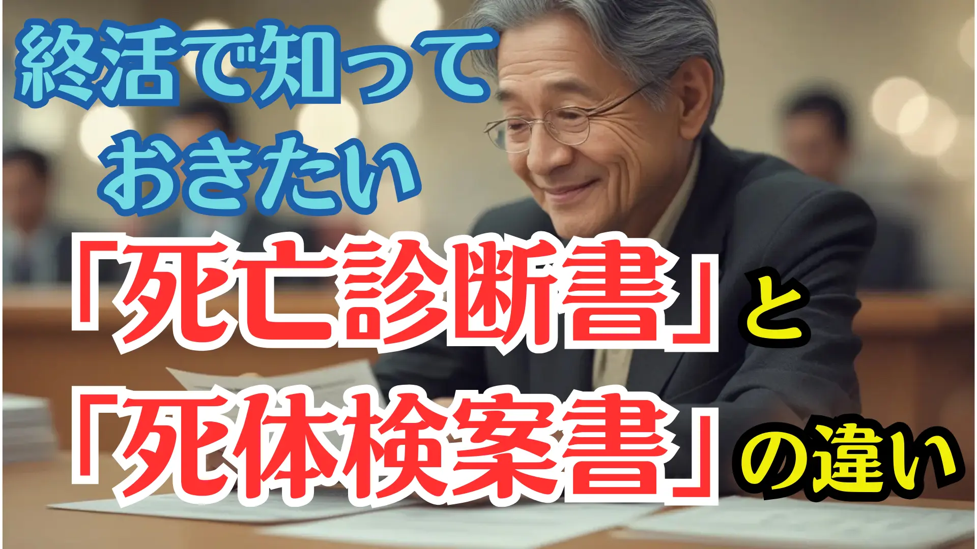 終活で知っておきたい「死亡診断書」と「死体検案書」完全ガイド